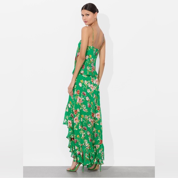 Alice + Olivia Harmon Drapey Slip Tank, Hampton Floral - Picture 3 of 14
